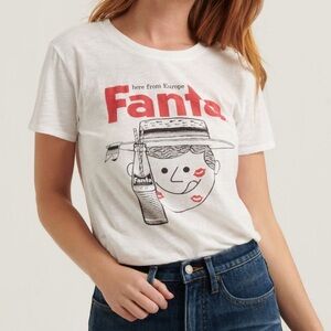 🍊Lucky Brand x Fanta Vintage Style Retro Tee Shirt NWT